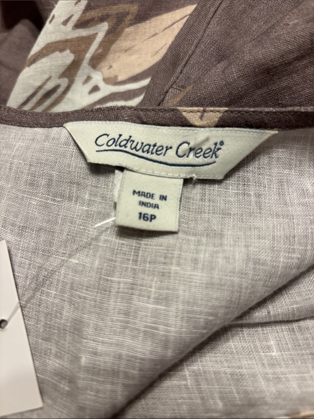 Coldwater Creek Bold Impressions Petite Linen Dress - Picture 8 of 10